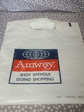 Vintage Amway Plastic Bag ~ Shop Without Going Shopping ~MLM Ephemera